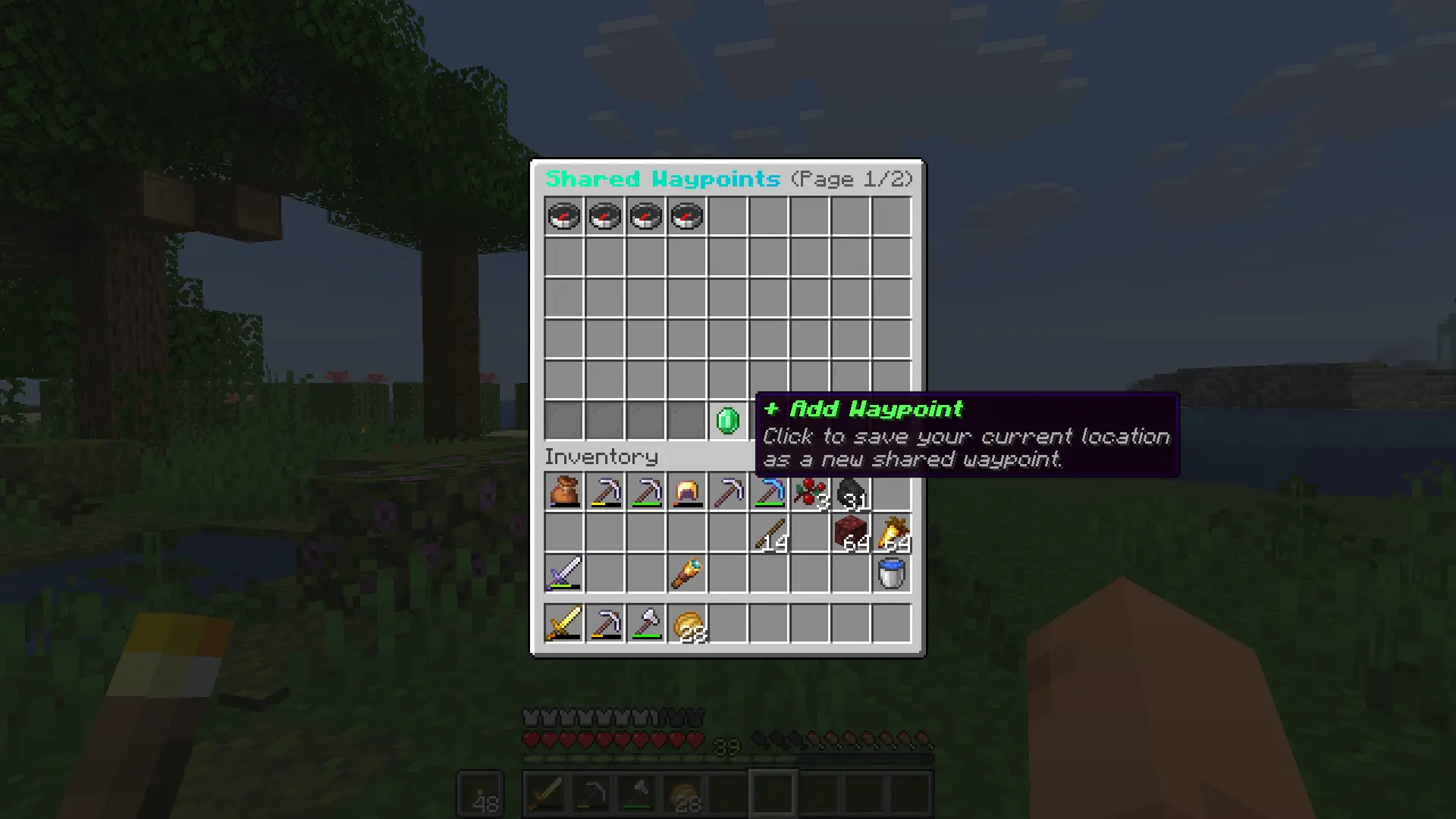 Shared Waypoints GUI